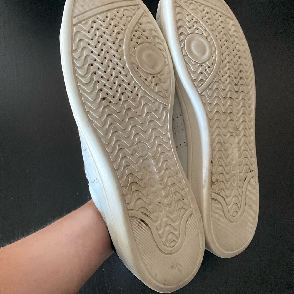 Unisex GEOX RESPIRA Leather Sneakers White Casual Shoes SIZE 12 US - Picture 8 of 14